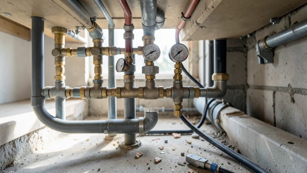 budowa rozdzielacza do ogrzewania podłogowego