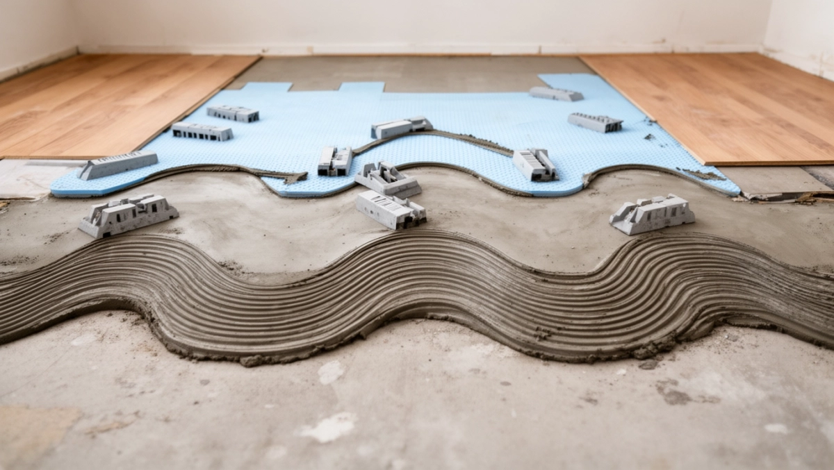 Jak wyrównać podłogę pod panele bez wylewki