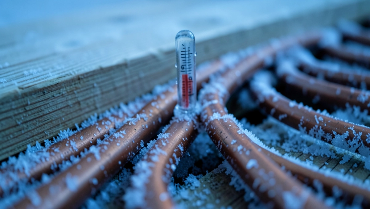 Przy jakiej temperaturze zamarza woda w podłogówce