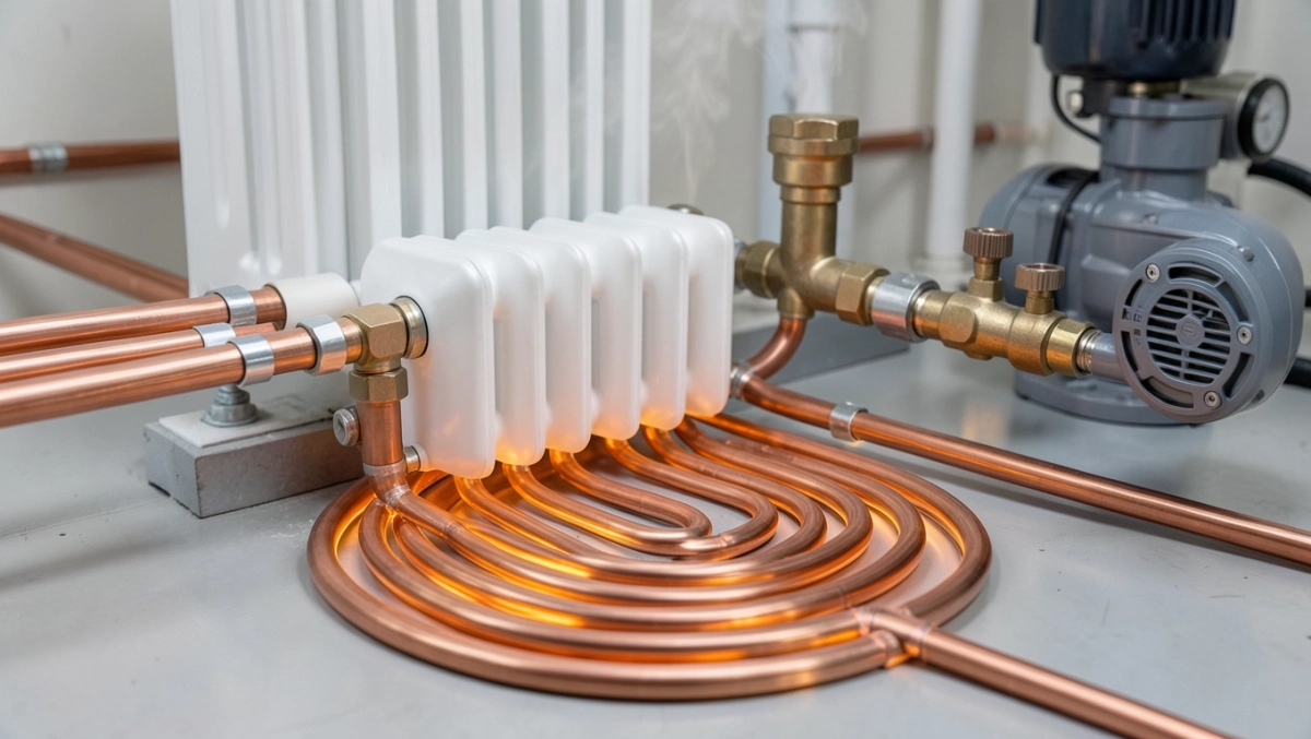 Schemat podłączenia podłogówki z grzejnika