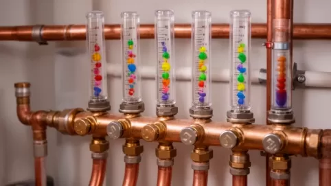 Jak ustawić rotametry w podłogówce