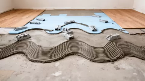 Jak wyrównać podłogę pod panele bez wylewki