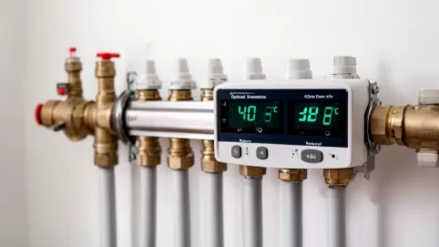 Jaka temperatura na rozdzielaczu podłogówki