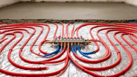 Ogrzewanie podłogowe schemat