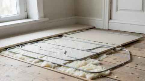 Suchy system ogrzewania podłogowego